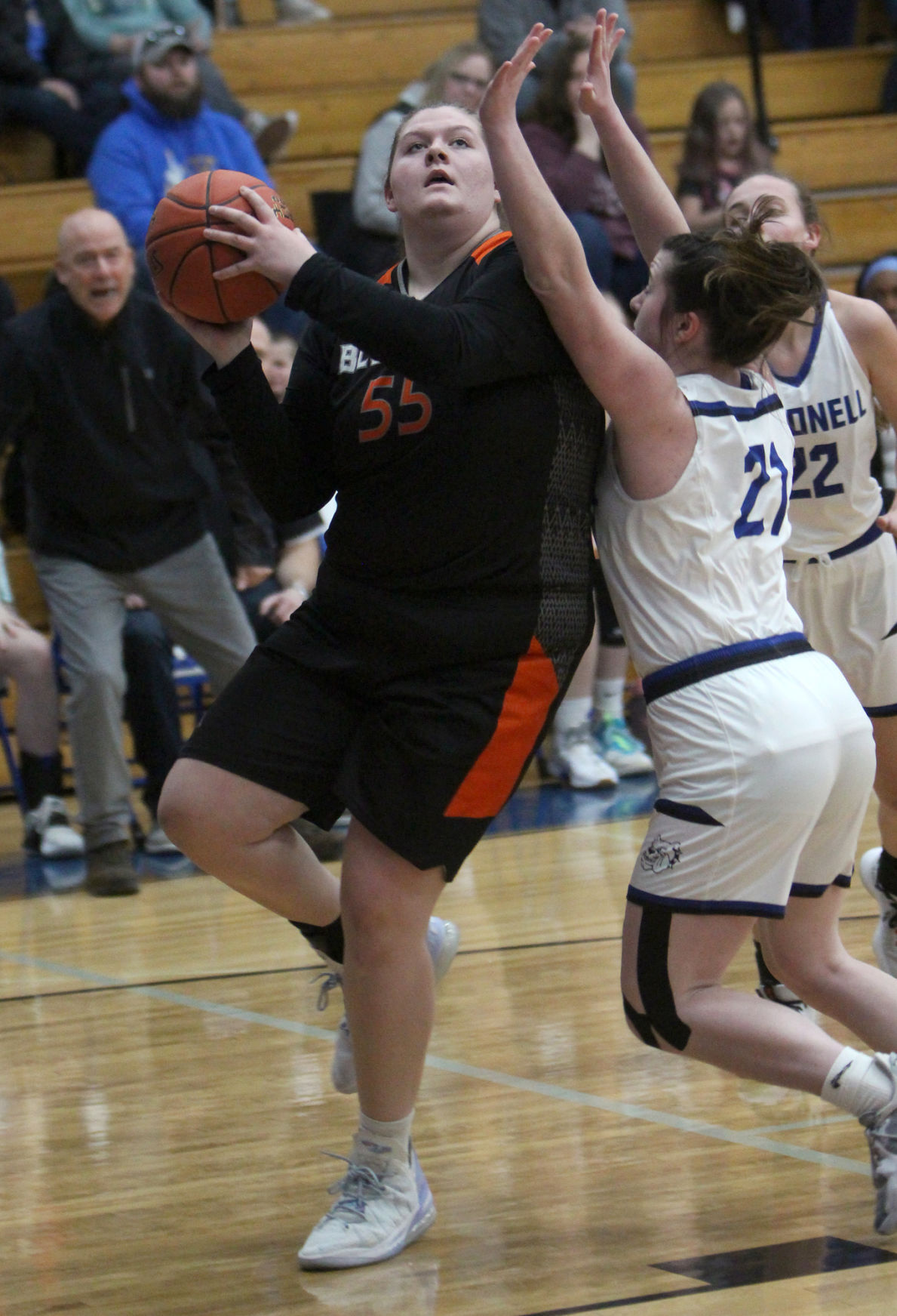 Bloomer at McDonell girls basketball 1-22-22